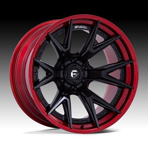 Fuel Catalyst FC402MQ Black Red Custom Truck Wheels 1